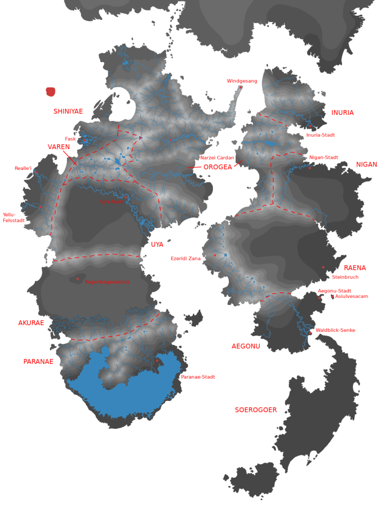 Unfinished map of the Asiulvesacam from 2016-2020.
